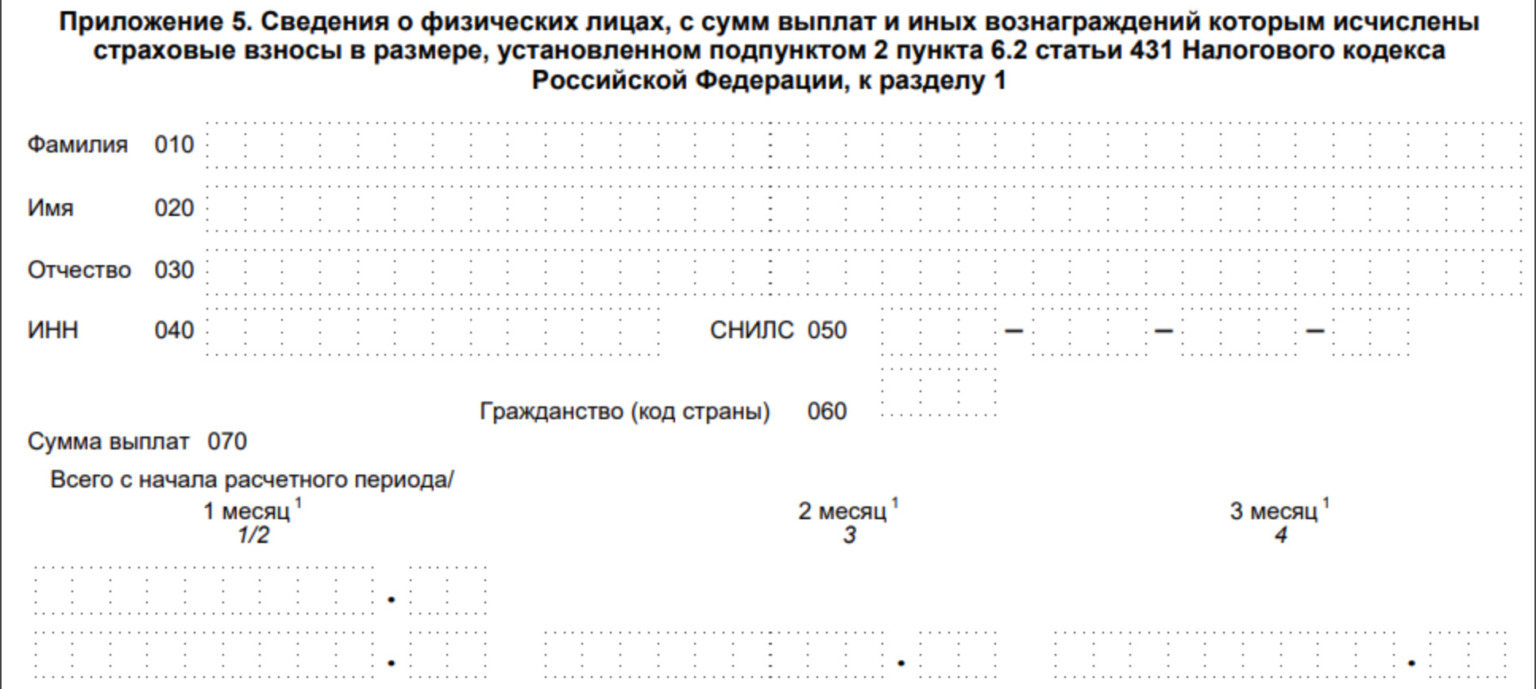 Новый бланк РСВ с 2024 года: скачать